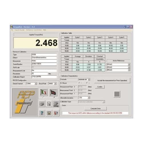 Phần mềm cho PC AEP-TRANSDUCERS TORQUEKAL Phần mềm cho PC AEP-TRANSDUCERS TORQUEKAL