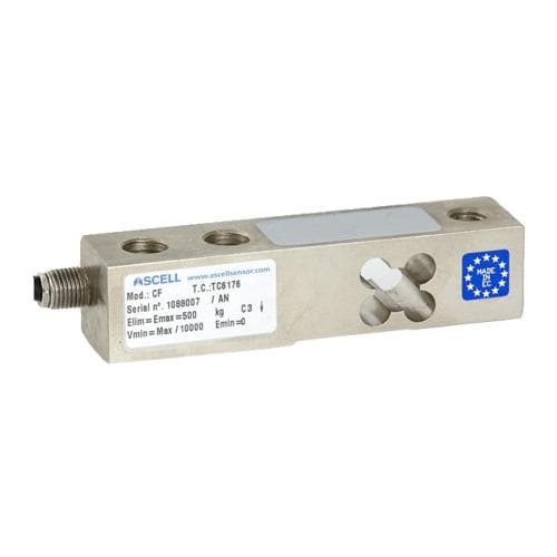 Cảm biến lực Load Cell Shear Beam 300 kg chất liệu thép hợp kim OIML C3 ASCELL CF-300 Cảm biến lực Load Cell Shear Beam 300 kg chất liệu thép hợp kim OIML C3 ASCELL CF-300