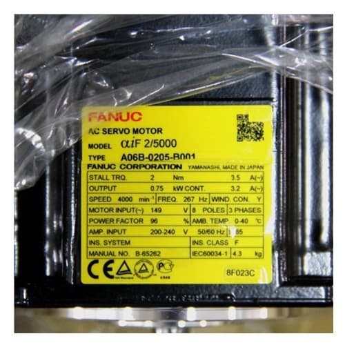 Fanuc A06B-0205-B001:AC Động cơ servo MDL AiF2/5000 Fanuc A06B-0205-B001:AC Động cơ servo MDL AiF2/5000