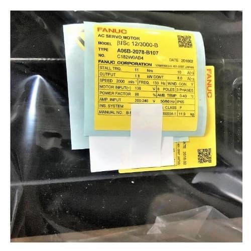 Fanuc A06B-2078-B107:AC SERVO MDL BiS 12/3000 Fanuc A06B-2078-B107:AC SERVO MDL BiS 12/3000