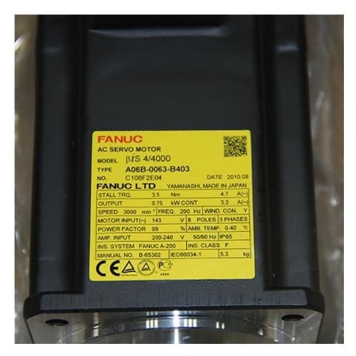 Fanuc A06B-0063-B403:AC SERVO MDL BIS4/4000 Fanuc A06B-0063-B403:AC SERVO MDL BIS4/4000