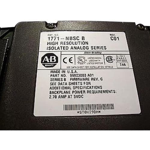 Allen-Bradley 1771-NBSC High Resolution Analog Combination Module Allen-Bradley 1771-NBSC High Resolution Analog Combination Module