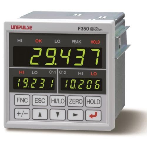 Bộ hiển thị số với kích thước 2 kênh ngõ vào dạng DIN96 UNIPULSE F350 Bộ hiển thị số với kích thước 2 kênh ngõ vào dạng DIN96 UNIPULSE F350