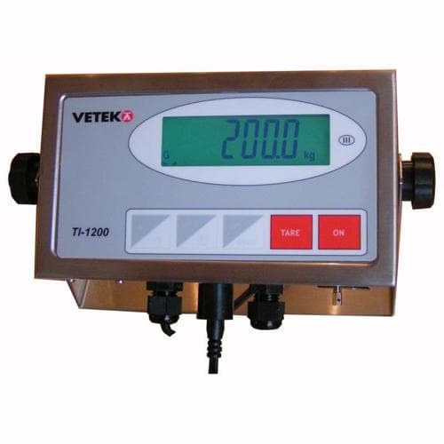 Bộ hiển thị lực . OIML. Thép không gỉ. Gắn tường VETEK TI-1200-S Bộ hiển thị lực . OIML. Thép không gỉ. Gắn tường VETEK TI-1200-S